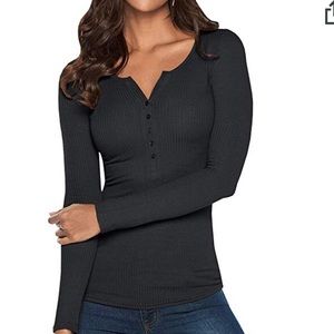 Tight fit gray long sleeve.